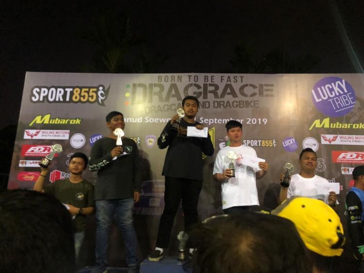 Born To Be Fast Drage Race, Rasyad Putra Akbar Rajai Kelas Brackat 10 Second