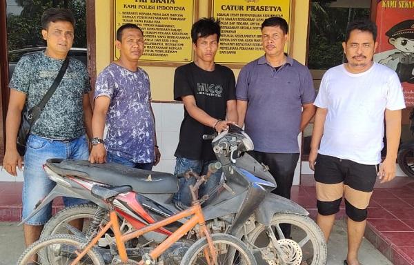 Curi Sepeda Motor Milik Putri, Juanda Ritonga Ditangkap Unit Reskrim Polsek Panai Tengah