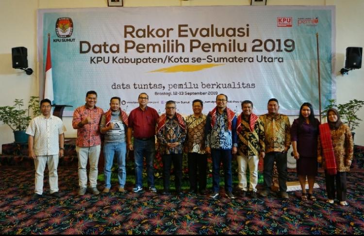 KPU Sumut Gelar Rakor Evaluasi Data Pemilih Pemilu 2019