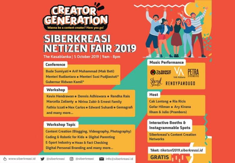 Ancaman Bahaya Internet, Kemkominfo Gelar Siberkreasi Netizen Fair 