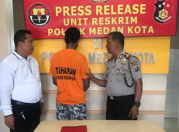 Curi Perhiasan Kerabatnya, Fijey Ditangkap Polsek Medan Kota