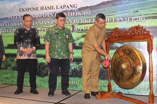 Ekspose Penyiapan Data Lahan Pertanian Pangan Berkelanjutan Dibuka Walikota Medan