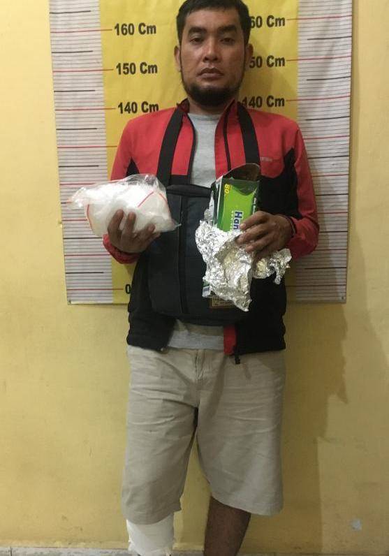 Polres Serdang Bedagai Tembak Pemuda Bawa 500 Gram Sabu