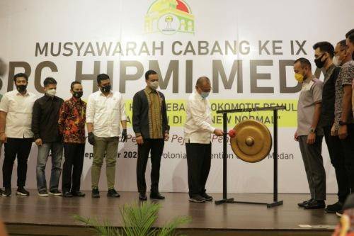 Buka Musda IX, Plt Wali Kota Medan Berharap HIPMI Dapat Bangkitkan Kembali Perekonomian Ditengah Pandemi Covid-19