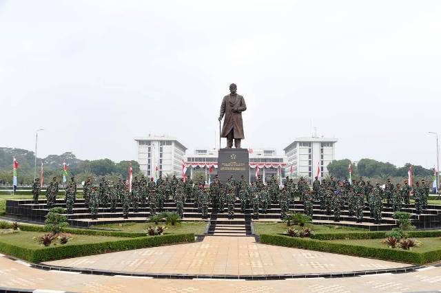 Panglima TNI Terima Laporan Korps Kenaikan Pangkat 91 Perwira Tinggi di Mabes TNI