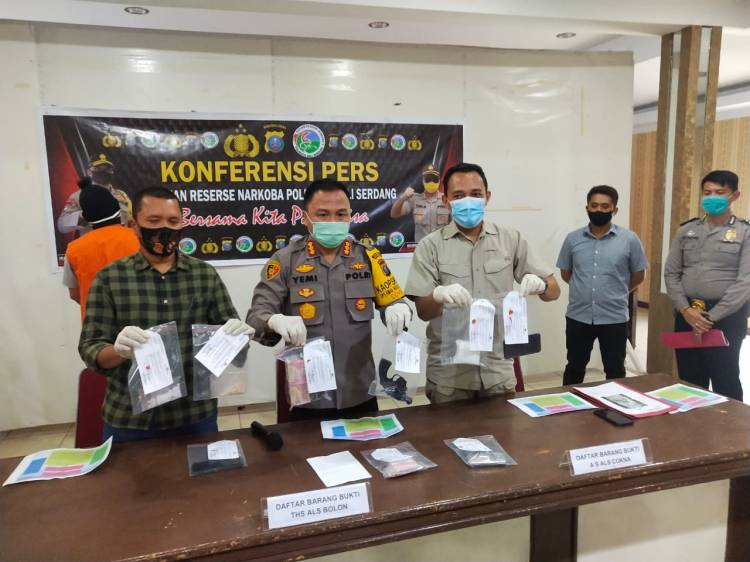 Polresta Deli Serdang Amankan 2 Tersangka Penyalahgunaan Narkoba, 1 Diantaranya Meninggal