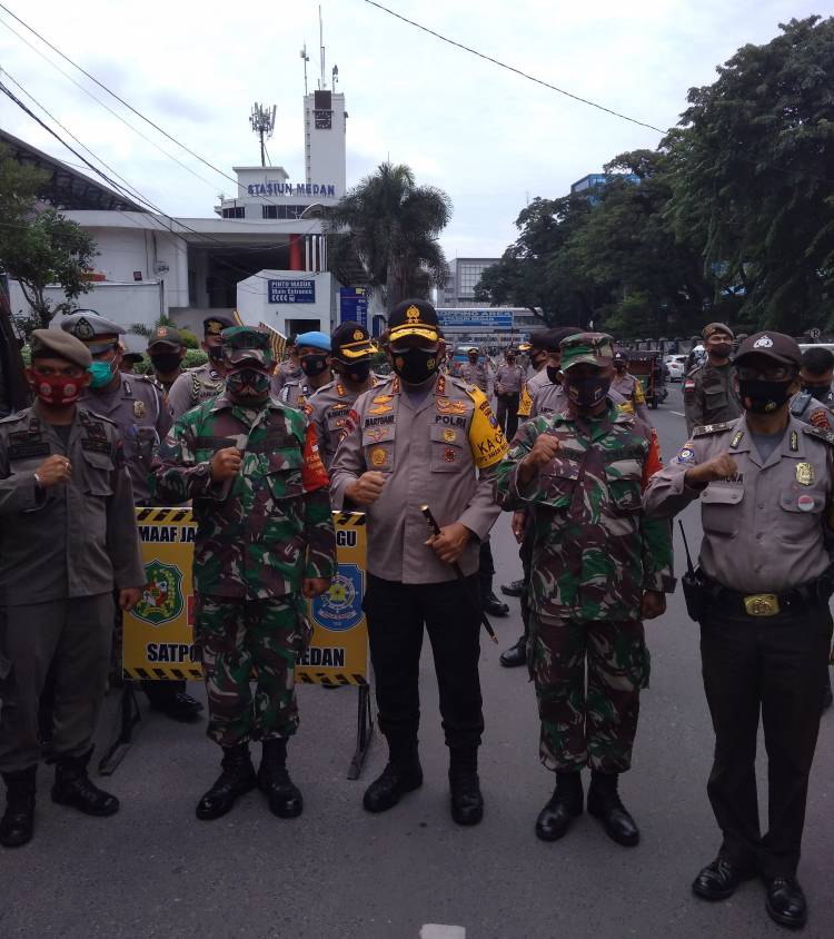 Kapolda Sumut Irjen Pol Martuani Sormin Sidak Razia Masker, Cegah Penyebaran Covid-19