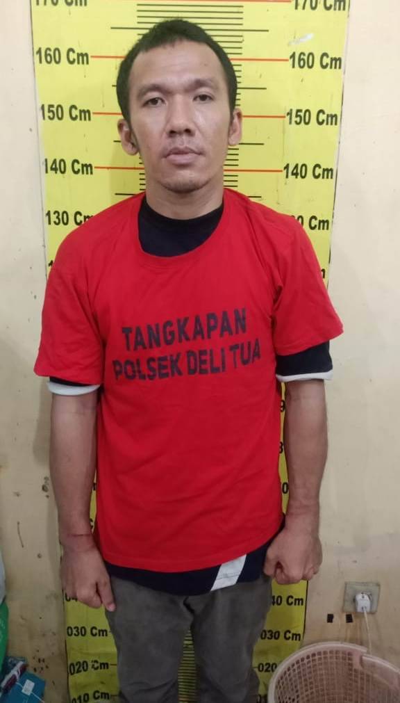 Maling Bobol Rumah Warga di Jalan Bunga Rampai Medan Tuntungan, Lamhot Ditangkap Polsek Delitua