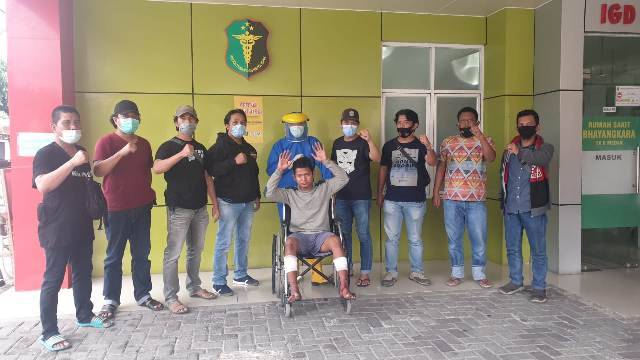 Unit Jahtanras Polrestabes Medan Tembak Komplotan Perampok Sepeda Motor di Jalan Ladang Ujung Johor