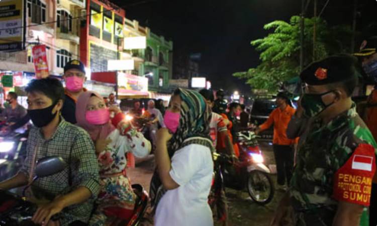 Pimpin Operasi Yustisi di Marelan, Azhar Terkejut Kawasan Ini Tertinggi Pelanggaran Tak Pakai Masker