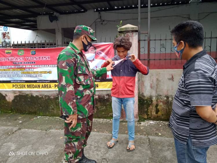 Operasi Yustisi, 19 Orang Tidak Pakai Masker Ditindak
