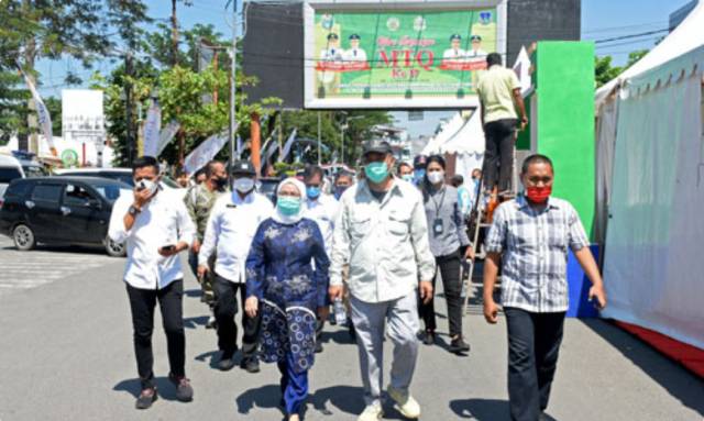 Sekdaprov Sumut Tinjau Gladi Bersih MTQ ke-37 Sumut di Kota Tebing Tinggi