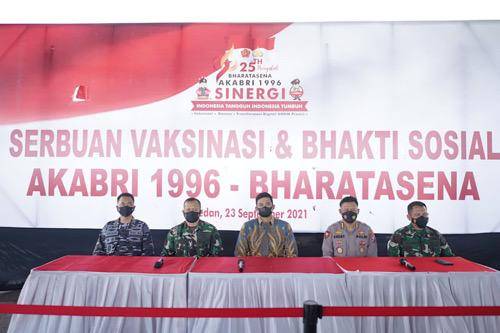  Walikota Medan Berharap Vaksinasi yang digelar AKABRI-96 Dapat Sukseskan Program Vaksinasi