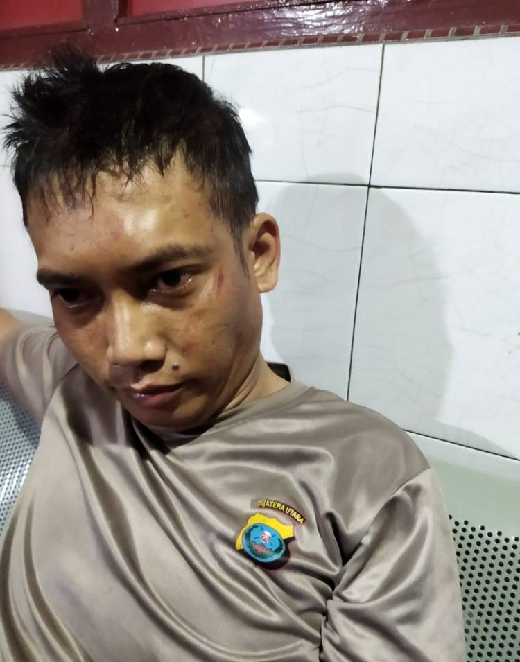 Istri Brigadir FA Menangis, Sebut Suaminya Diduga Dianiaya Kapolsek Percut Sei Tuan