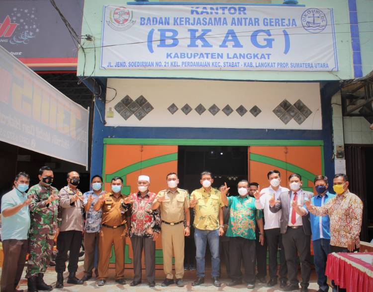 Kantor Badan Kerjasama Antar Gereja Langkat Diresmikan 