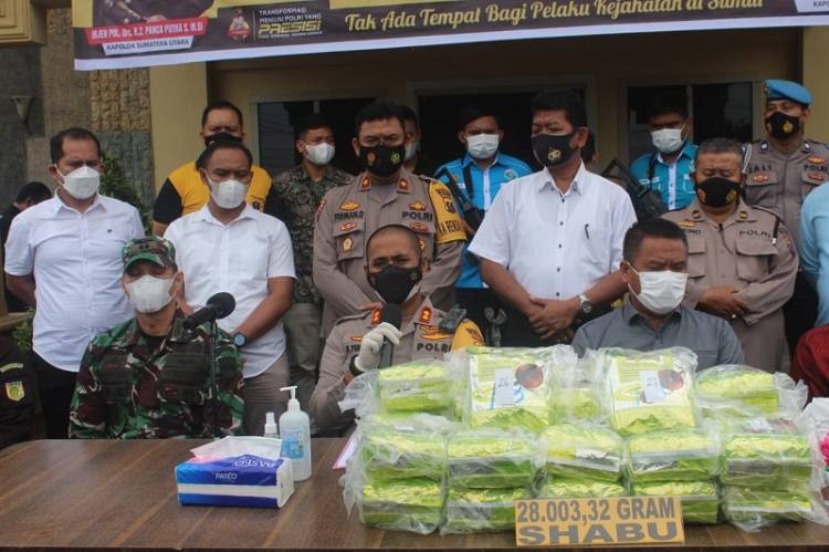 Polres Asahan Bongkar Penyelundupan 28 Kilo Sabu Jaringan Internasional di Kota Tanjung Balai
