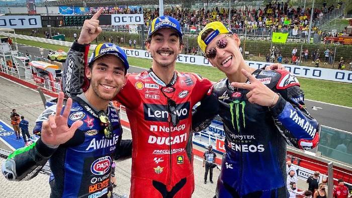 MotoGP San Marino 2021: Quartararo Angkat Jempol ke Bagnaia