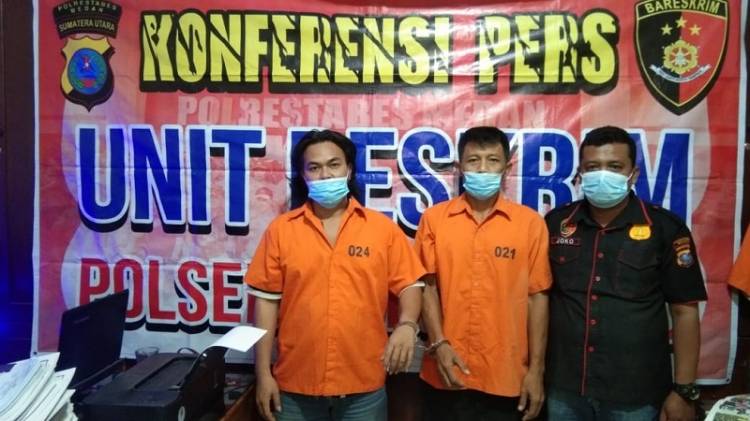 Polisi Tangkap 2 Pecandu Sabu di Jalan Lapas Kelas I Medan