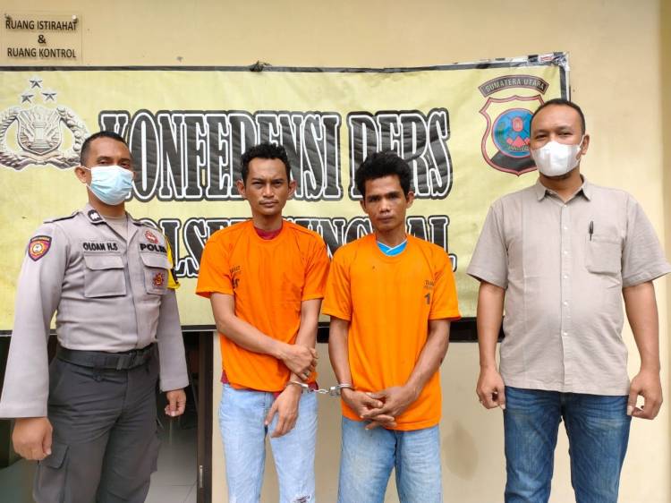  Dua Pelaku Bongkar Rumah Ditangkap Polsek Sunggal