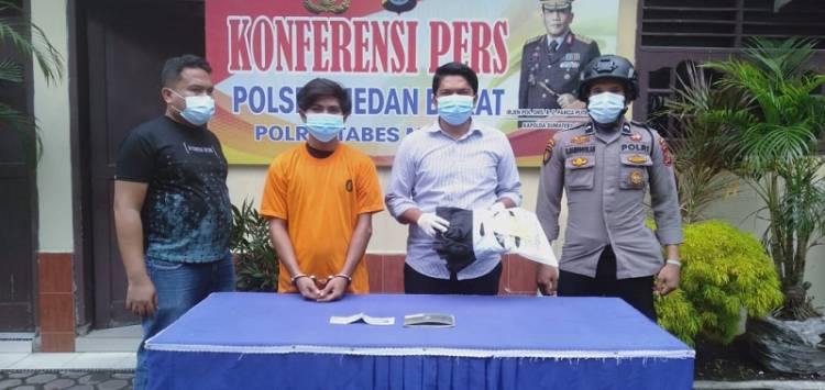 Polisi Tangkap Seorang Komplotan Curanmor di Jalan Bilal Medan