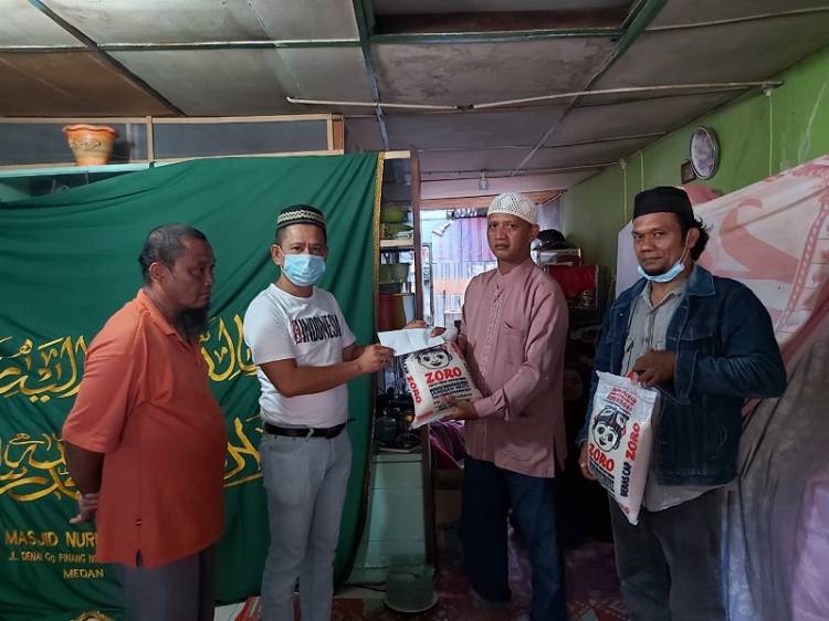 Anak Kepling Wafat, Ketua Pewarta Melayat dan Beri Bantuan