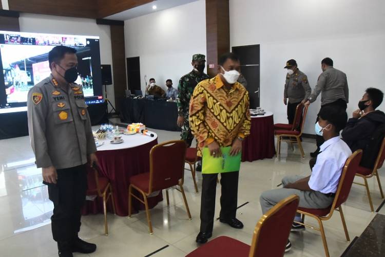 Bupati dan Kapolresta Deli Serdang Hadiri Vaksinasi Massal Serentak di Tanjung Morawa