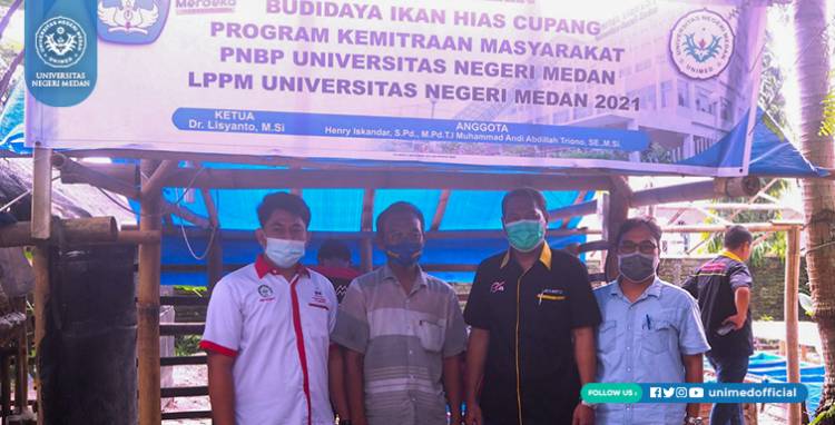 Dosen FT UNIMED Kembangkan Mesin Pencetak Pelet, Bantu Tingkatkan Produksi Pengusaha Ikan Cupang Hias di Pantai Labu