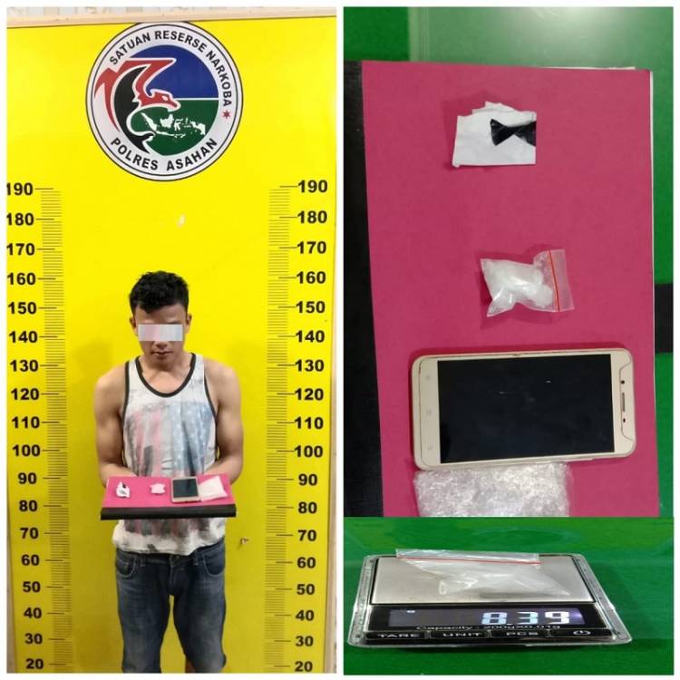Jual Sabu, Warga Desa Bagan Asahan Pekan Diamankan Polres Asahan