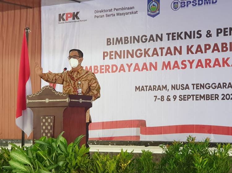 KPK Ajak Masyarakat Lombok Berperan Aktif Berantas Korupsi