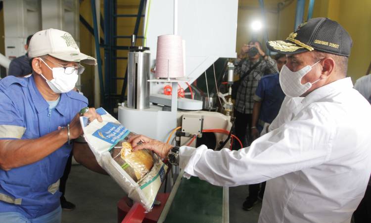 Gubernur Sumut Tinjau Kilang Padi Modern BUMD di Sergai, Upaya Pemprov Sejahterakan Petani