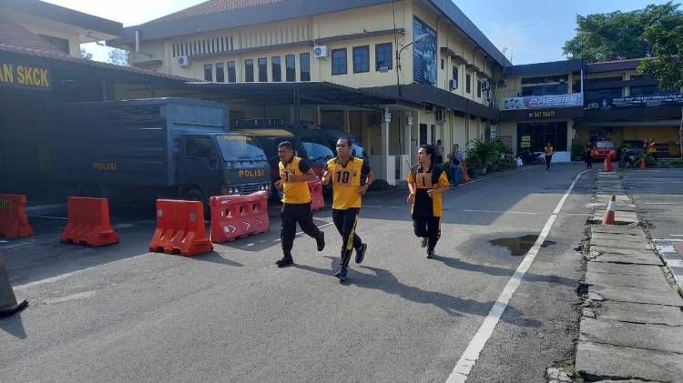  Jaga Tubuh Tetap Bugar, Polrestabes Medan Gelar Olahraga Bersama
