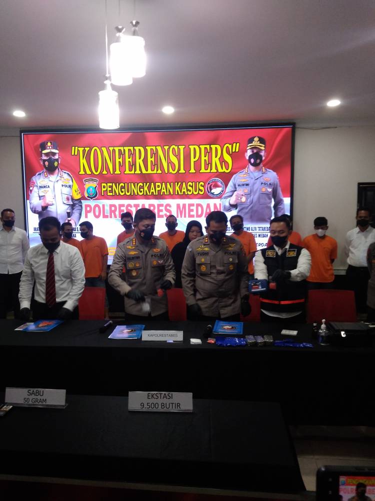  Polrestabes Medan Bongkar Penyelundupan Sabu Asal Malaysia, 5 Orang Pelaku Jaringan Aceh Ditangkap