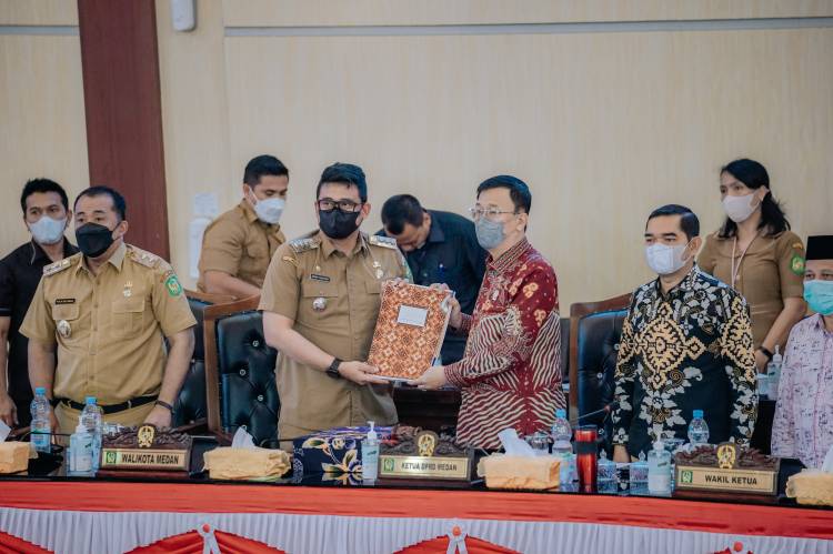 P-APBD Kota Medan TA 2022 Disetujui, Bobby Nasution: Sebagai Stimulus Perekonomian Kota