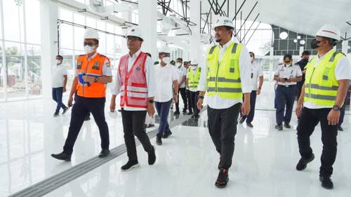 Tinjau Revitalisasi Terminal Tipe A Amplas Bersama Menhub, Bobby Nasution Harap Akhir 2022 Beroperasi