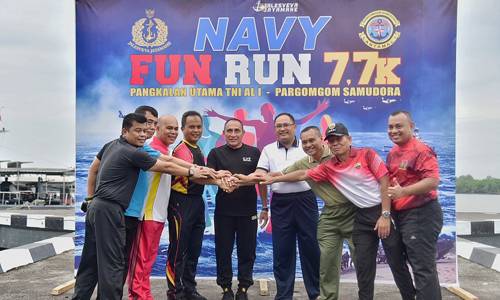 Lepas Peserta Fun Run HUT ke-77 TNI AL, Edy Rahmayadi Doakan TNI AL Terus Berjaya Menjaga Kedaulatan Negara