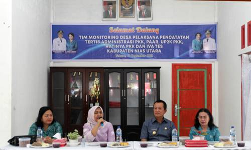  Monitoring ke Nias Utara, Nawal Lubis Ajak Implementasikan Mars PKK