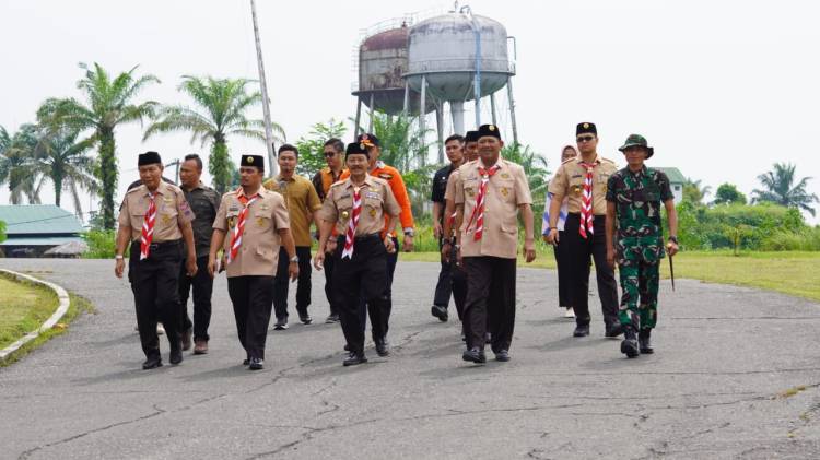 Perkemahan Siaga Bencana Pramuka Langkat, Syah Afandin: Tingkatkan Kualitas Kemampuan Anggota Saka Bahari