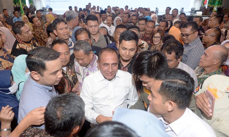 Ribuan ASN Larut dalam Suasana Haru, Gubernur Sumut Edy Rahmayadi Pamitan dan Titip Pesan Ini