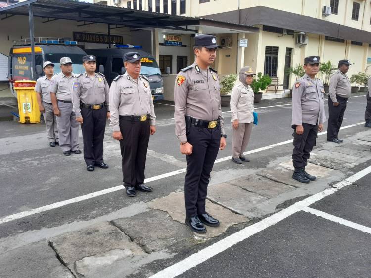 Kasi Propam Polrestabes Medan Ingatkan Personel untuk Tertib Berlalulintas Saat Operasi Zebra 2023