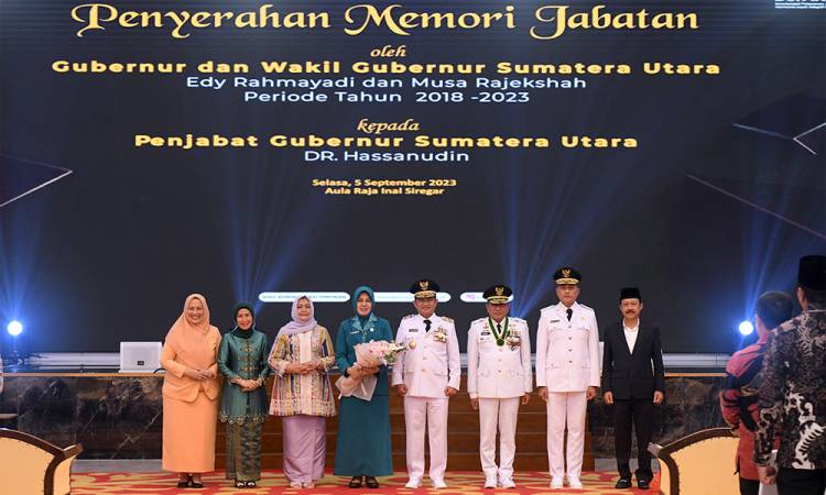 Berakhir Masa Jabatan, Edy Rahmayadi dan Musa Rajekshah Serahkan Tampuk Kepemimpinan kepada Pj Gubernur Sumut Hassanudin