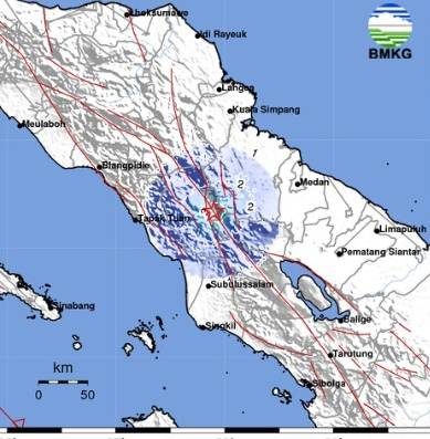 Gempa Bumi Tektonik Magnitudo 4,2 Guncang Aceh Tenggara