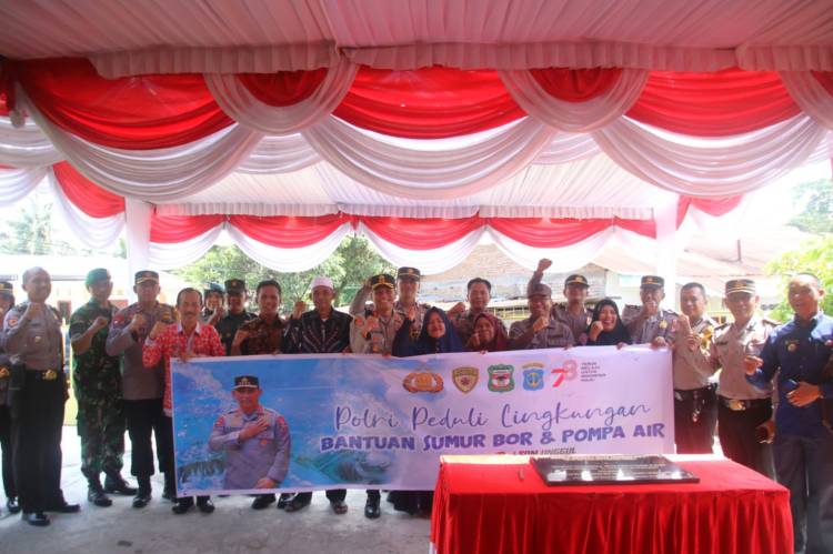 Launching Pemberian Sumur Bor oleh Polres Pematang Siantar