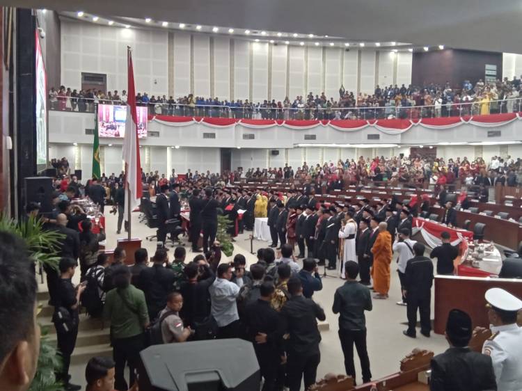 99 Anggota DPRD Sumatera Utara 2024-2029 Dilantik, 1 Orang Tunggu Proses Gugatan