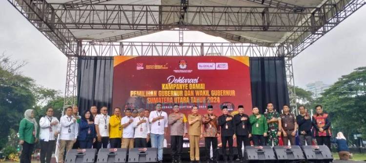 Deklarasi Kampanye Damai, Bobby: Tidak Menyebarkan Fitnah dan Hoaks