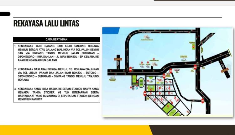 Jelang Opening Ceremony PON 2024 di Stadion Baharoedin Siregar, Polda Sumut Rekayasa Arus Lalin Terbatas