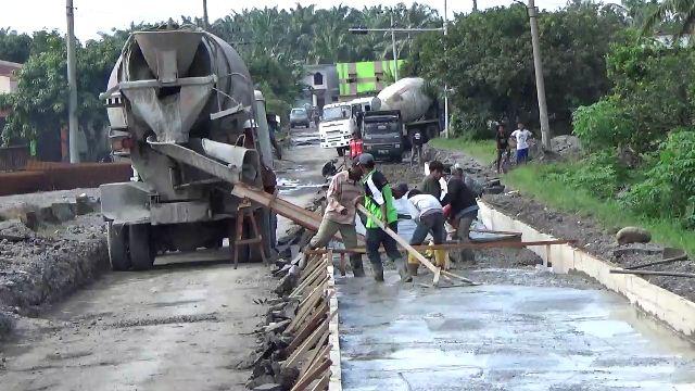 Jalan Umar Baki Binjai Mulai Diperbaiki