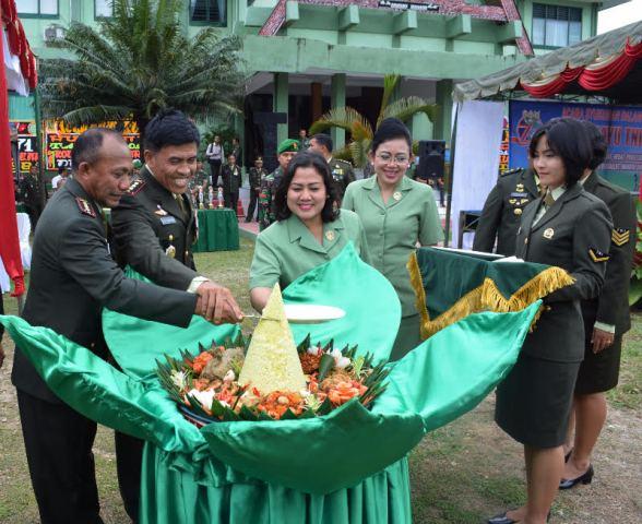 Korem 022/PT Gelar Syukuran HUT TNI ke-71 