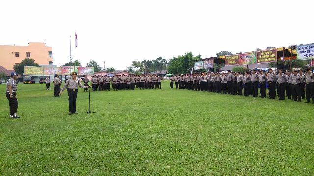 Demo SP-BUN, Ratusan Personil Polres Deli Serdang Disiagakan