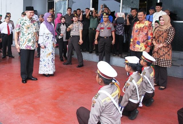 Gubernur Sumut Erry Nuradi Sambut Kapolda Baru