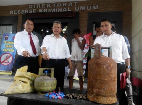 Tiga Pelaku Pengoplos Gas Bersubsidi di Marelan Diamankan Polisi 